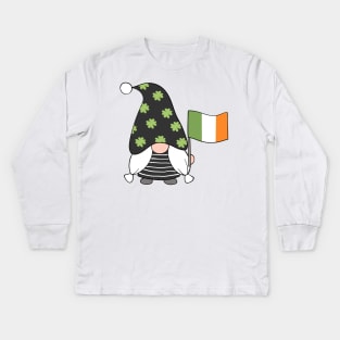 St Patrick Day Gnomes Kids Long Sleeve T-Shirt